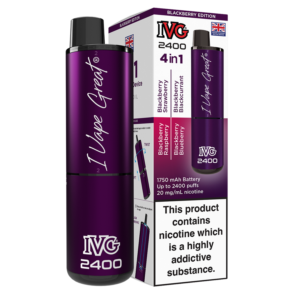 Blackberry Edition IVG 2400 Disposable Device