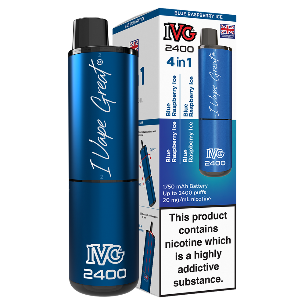 Blue Raspberry Ice IVG 2400 Disposable Vape