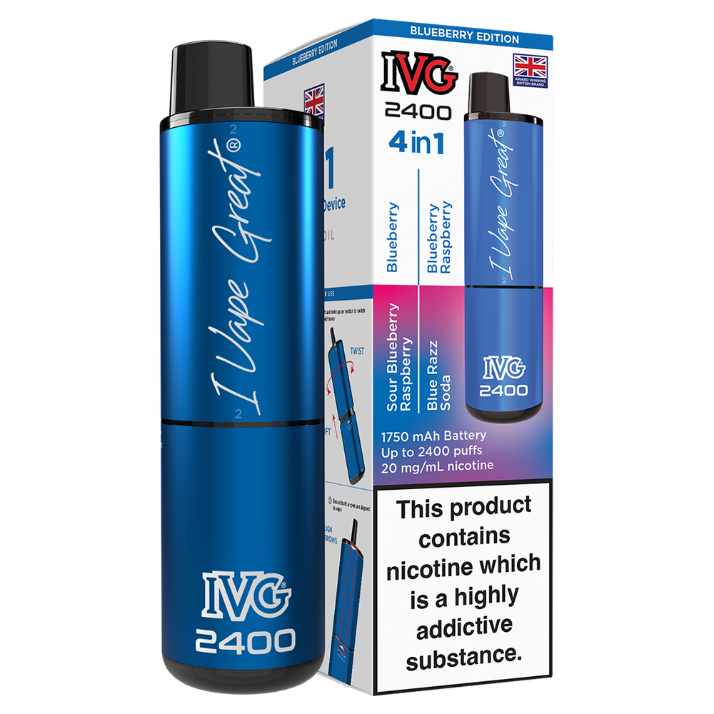 Blueberry Edition IVG 2400 Disposable Device