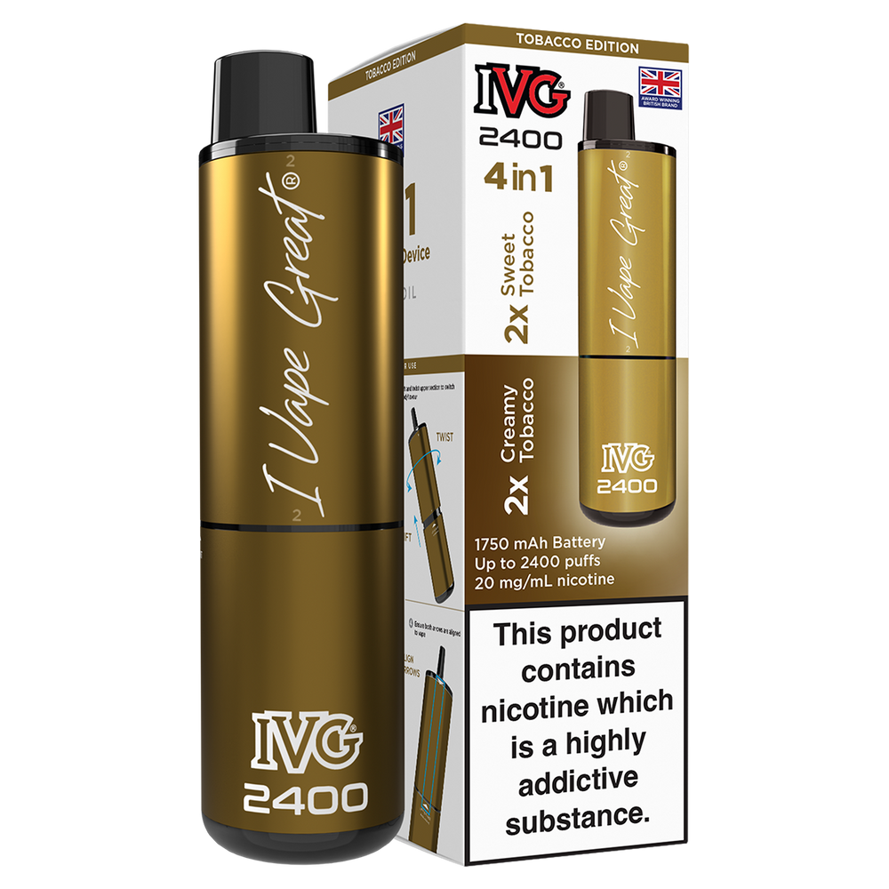 Tobacco Edition IVG 2400 Disposable Vape