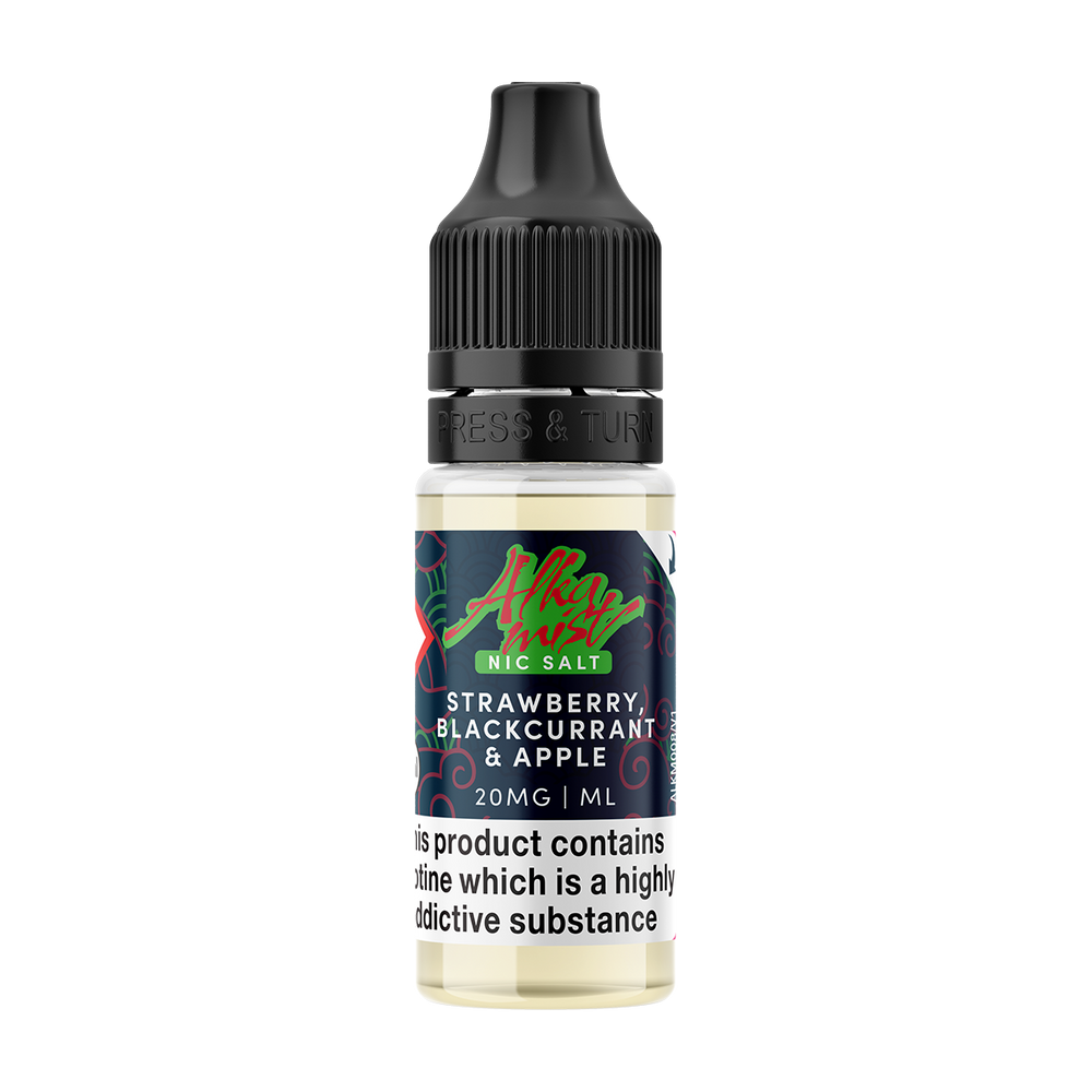 Strawberry, Blackcurrant & Apple Nic Salt by Alka Mist 10ml 20mg