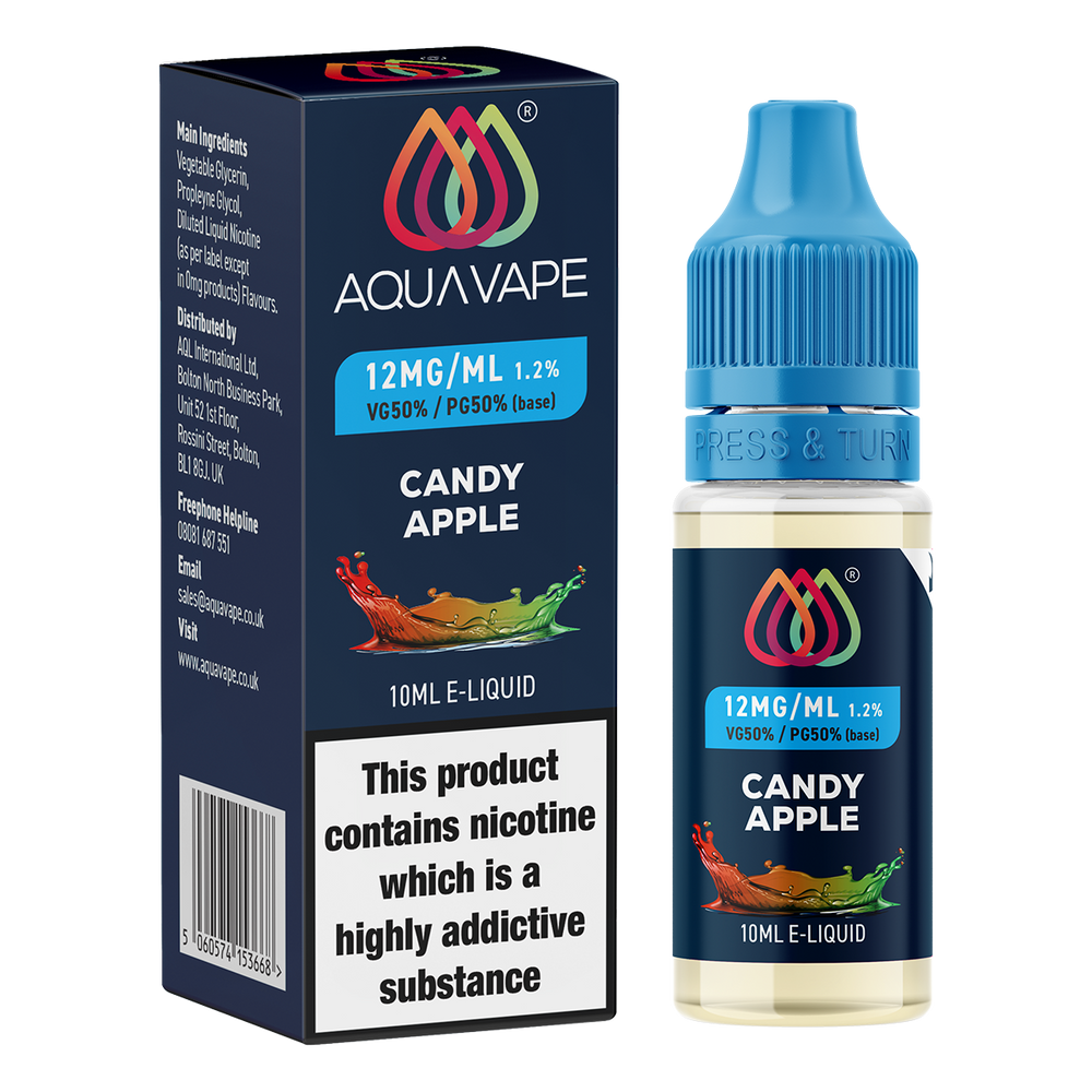 Candy Apple E-Liquid by Aquavape - 10ml 12mg