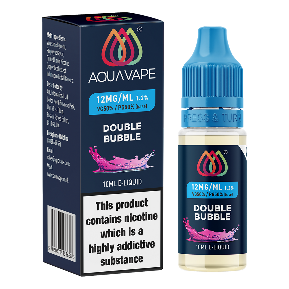 Double Bubble E-Liquid by Aquavape - 10ml 12mg