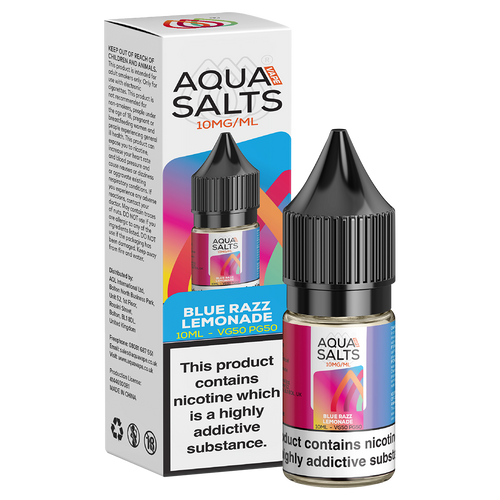 Blue Razz Lemonade Nic Salt by Aqua Salts 10ml 10mg