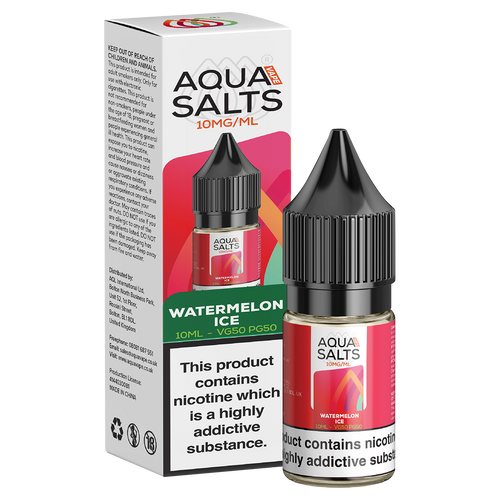 Watermelon Ice Nic Salt by Aqua Salts 10ml 10mg