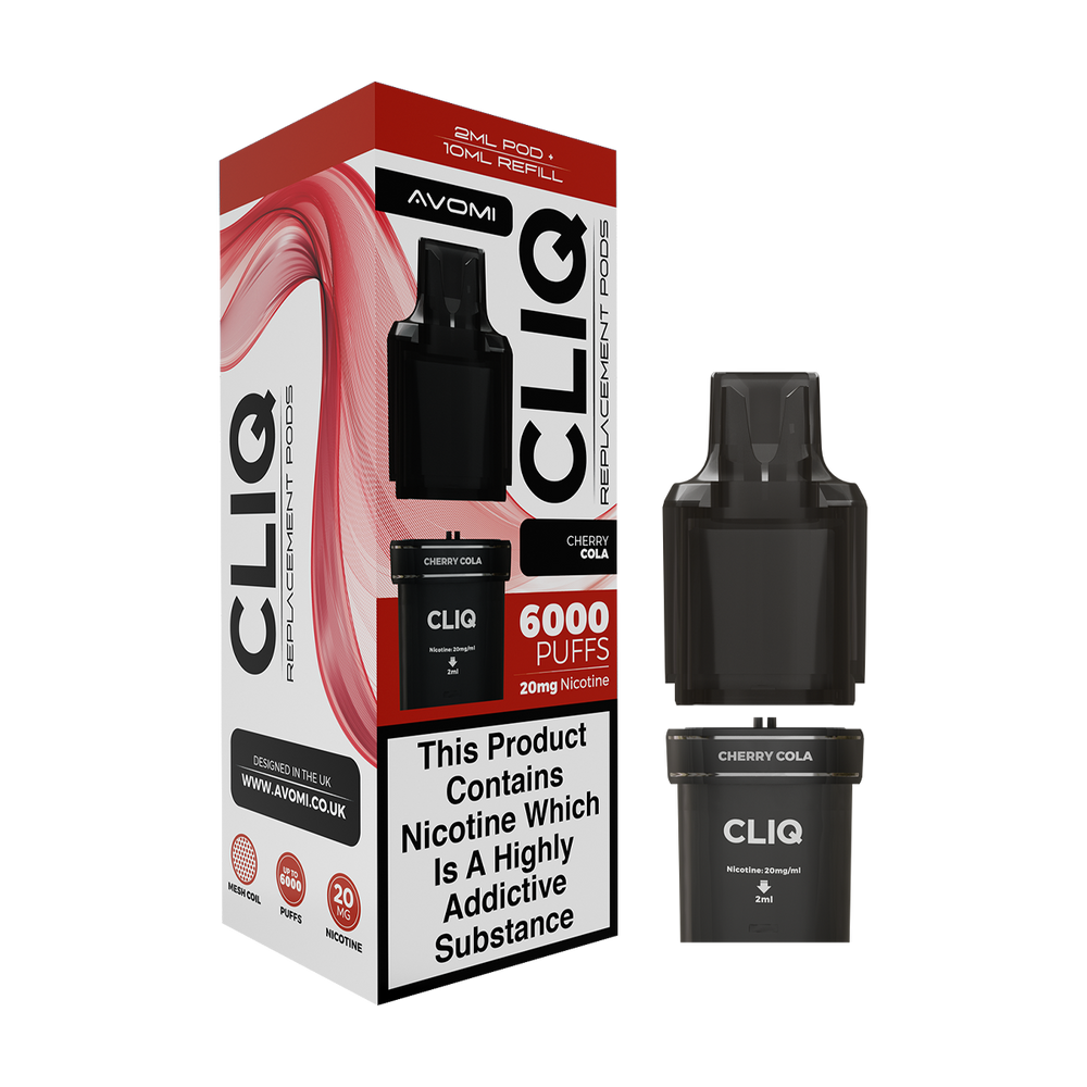 avomi cliq podpacks 6000 refill pack cherry cola