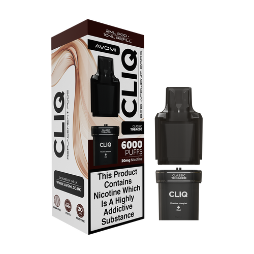 avomi cliq podpacks 6000 refill pack classic tobacco