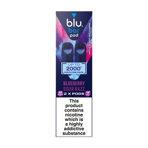 Blueberry Sour Razz Blu Bar Pods