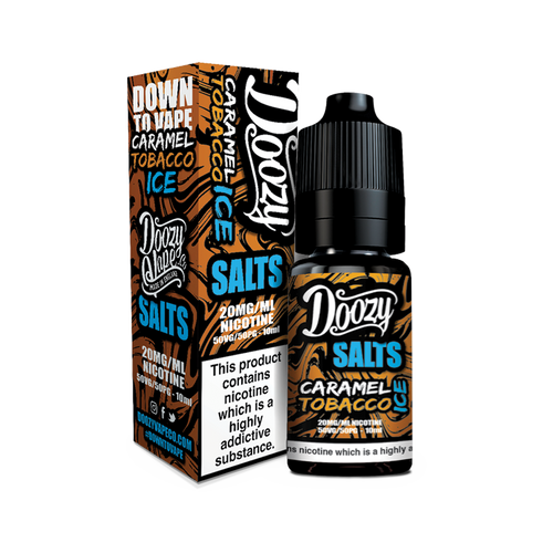 doozy vape co salts caramel tobacco ice 10ml