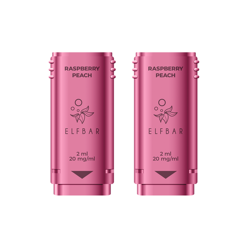 Raspberry Peach Elf Bar 1200 Pods