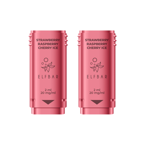 Strawberry Raspberry Cherry Ice Elf Bar 1200 Pods