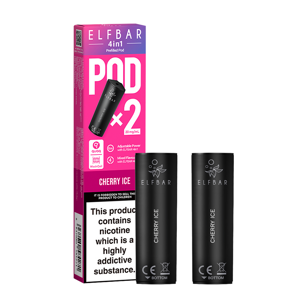 Cherry Ice Elfbar 4in1 Pods x2