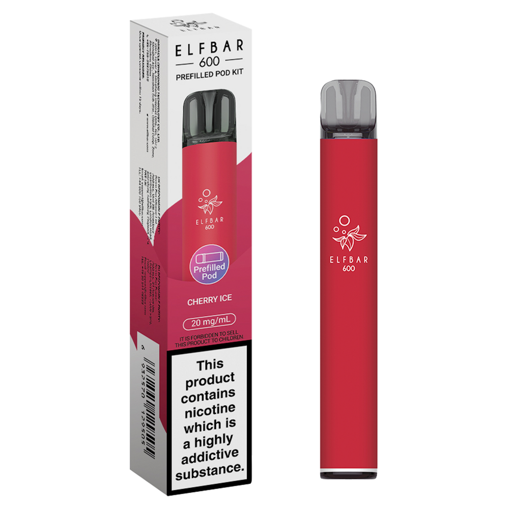 elfbar 600 prefilled pod kit cherry ice