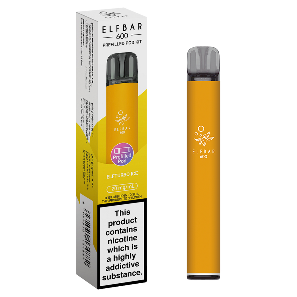 elfbar 600 prefilled pod kit elfturbo ice