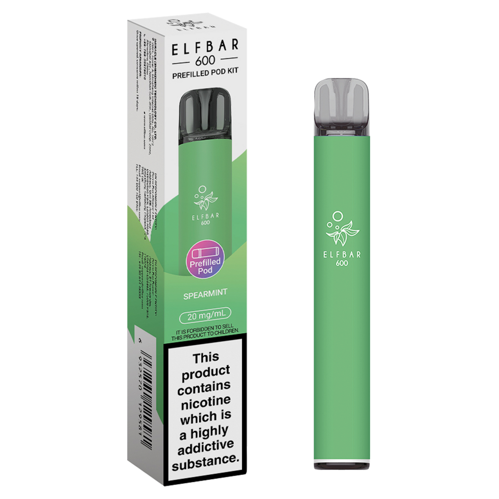 elfbar 600 prefilled pod kit spearmint