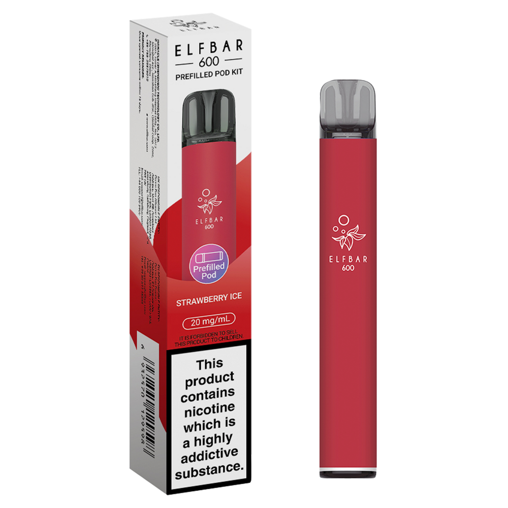 elfbar 600 prefilled pod kit strawberry ice