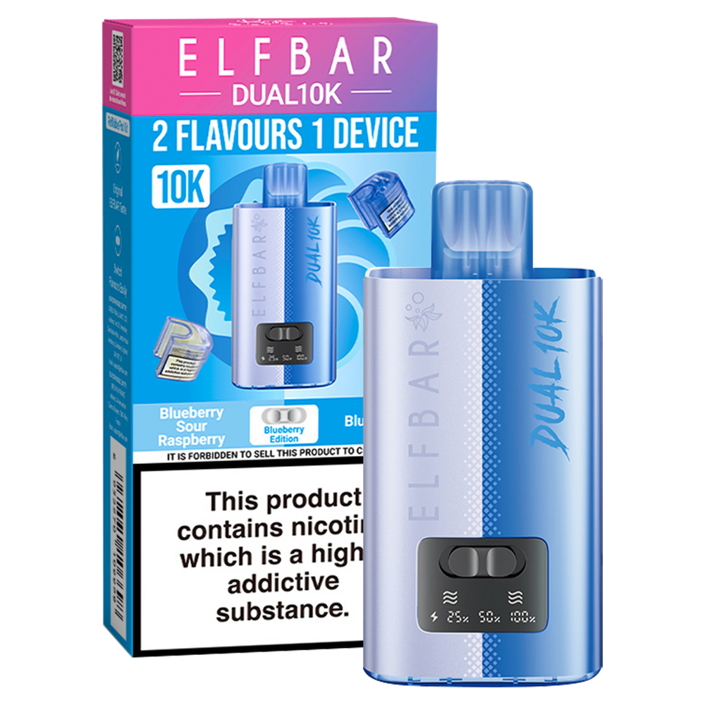 Elfbar Dual 10k Vape Kit Blueberry Edition