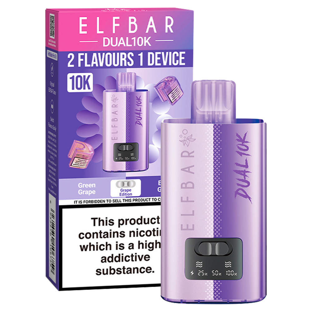 Elfbar Dual 10k Vape Kit Grape Edition