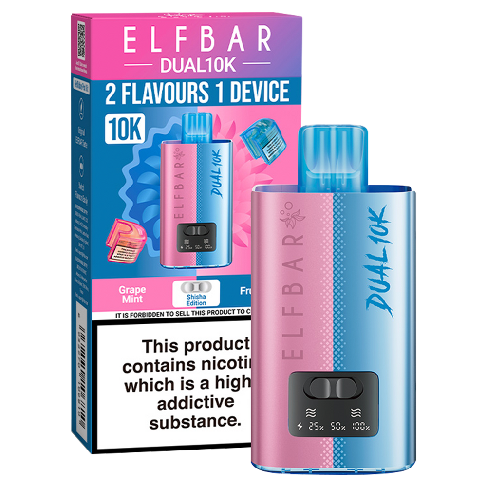 Elfbar Dual 10k Vape Kit Shisha Edition