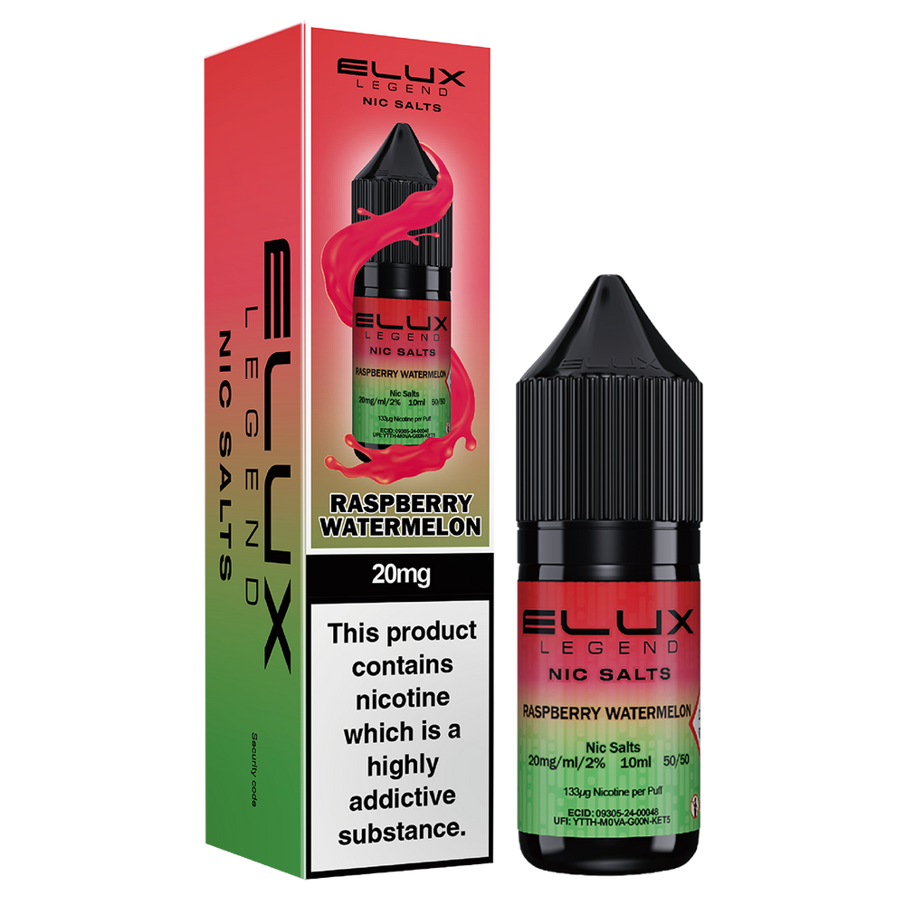 Raspberry Watermelon Nic Salt by Elux 10ml