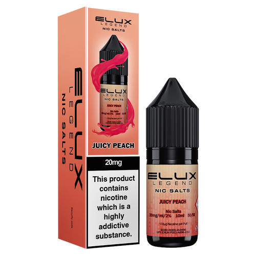 Juicy Peach Nic Salt by Elux 10ml