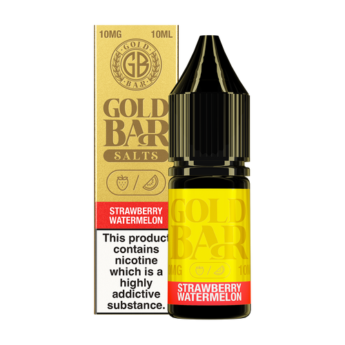 Strawberry Watermelon Nic Salt by Gold Bar 10ml 10mg