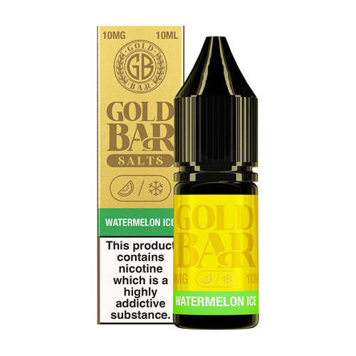 Watermelon Ice Nic Salt by Gold Bar 10ml 10mg