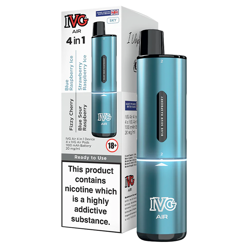 Sky Blue Edition IVG Air 4 in 1 Vape Kit