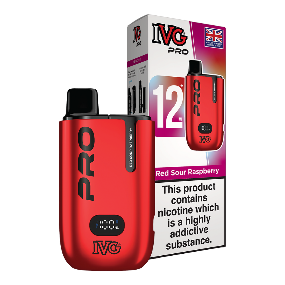 IVG Pro 12 Vape Kit Red Sour Raspberry