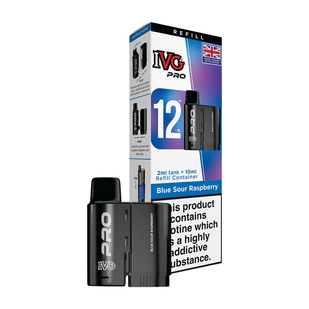 Blue Sour Raspberry IVG Pro 12 Refill Pack