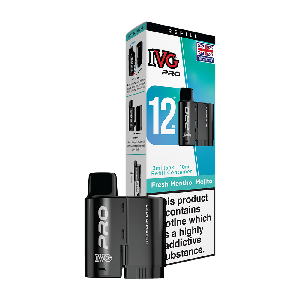 Fresh Menthol Mojito IVG Pro 12 Refill Pack