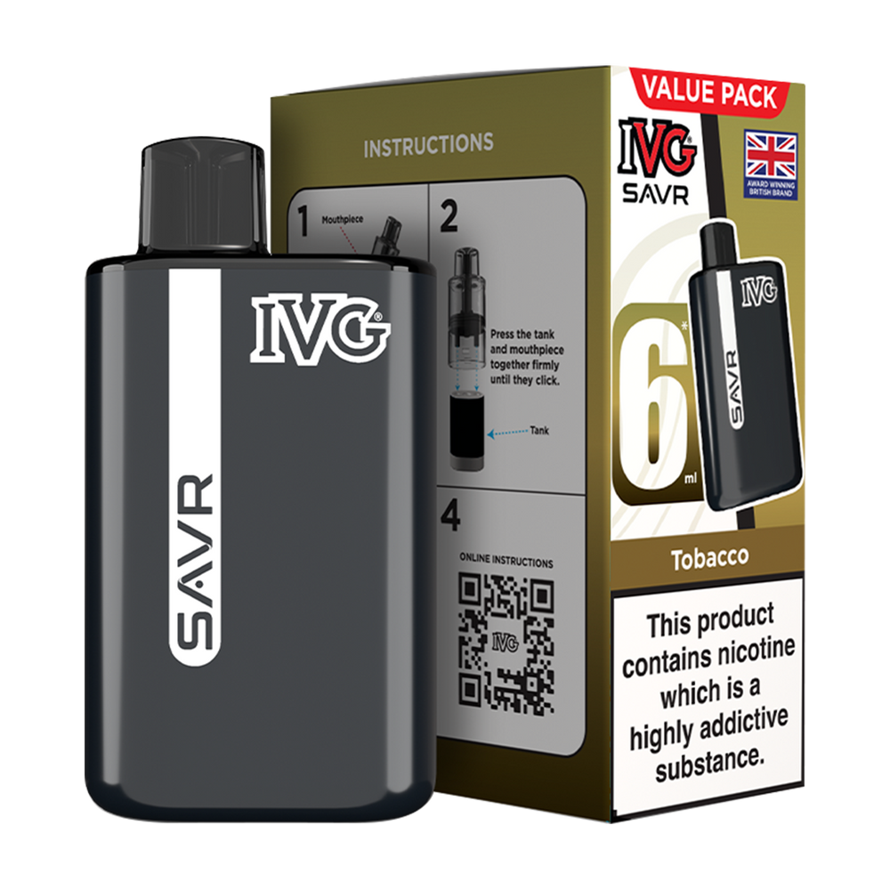 IVG SAVR Vape Kit Tobacco 6ml