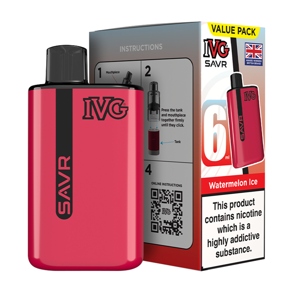 IVG SAVR Vape Kit Watermelon Ice 6ml