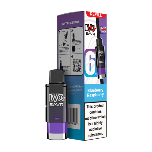 ivg savr refill + box blueberry raspberry