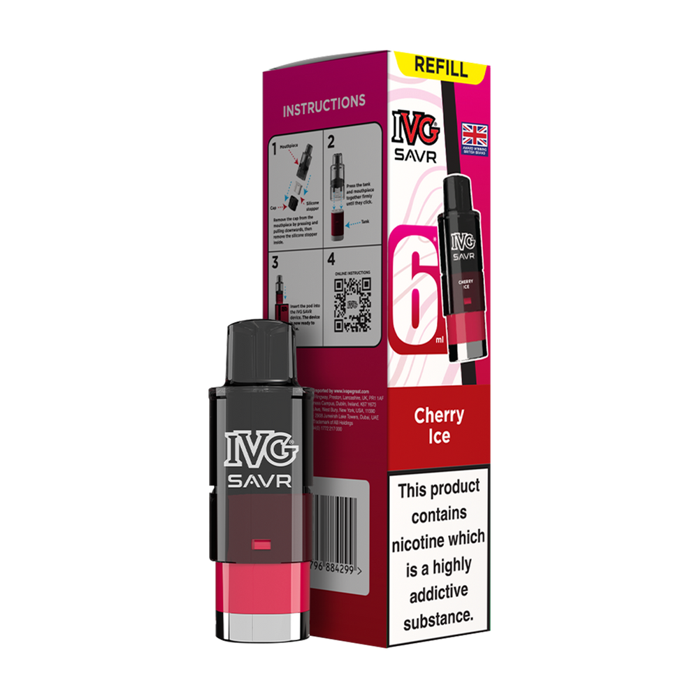 ivg savr refill + box cherry ice