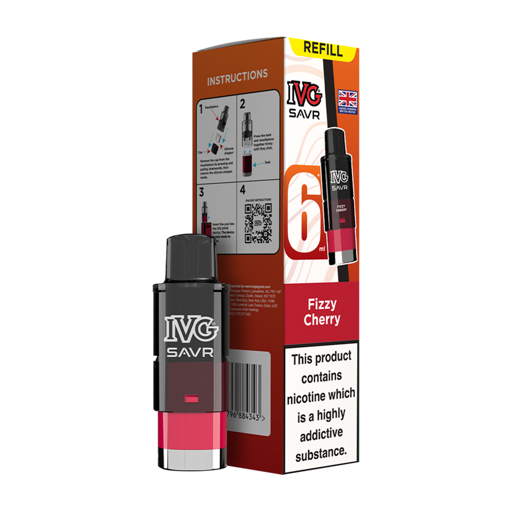 ivg savr refill + box fizzy cherry