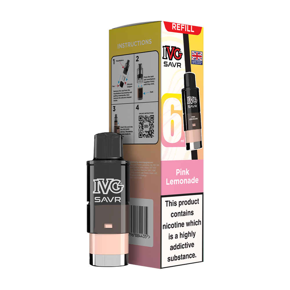 ivg savr refill + box pink lemonade