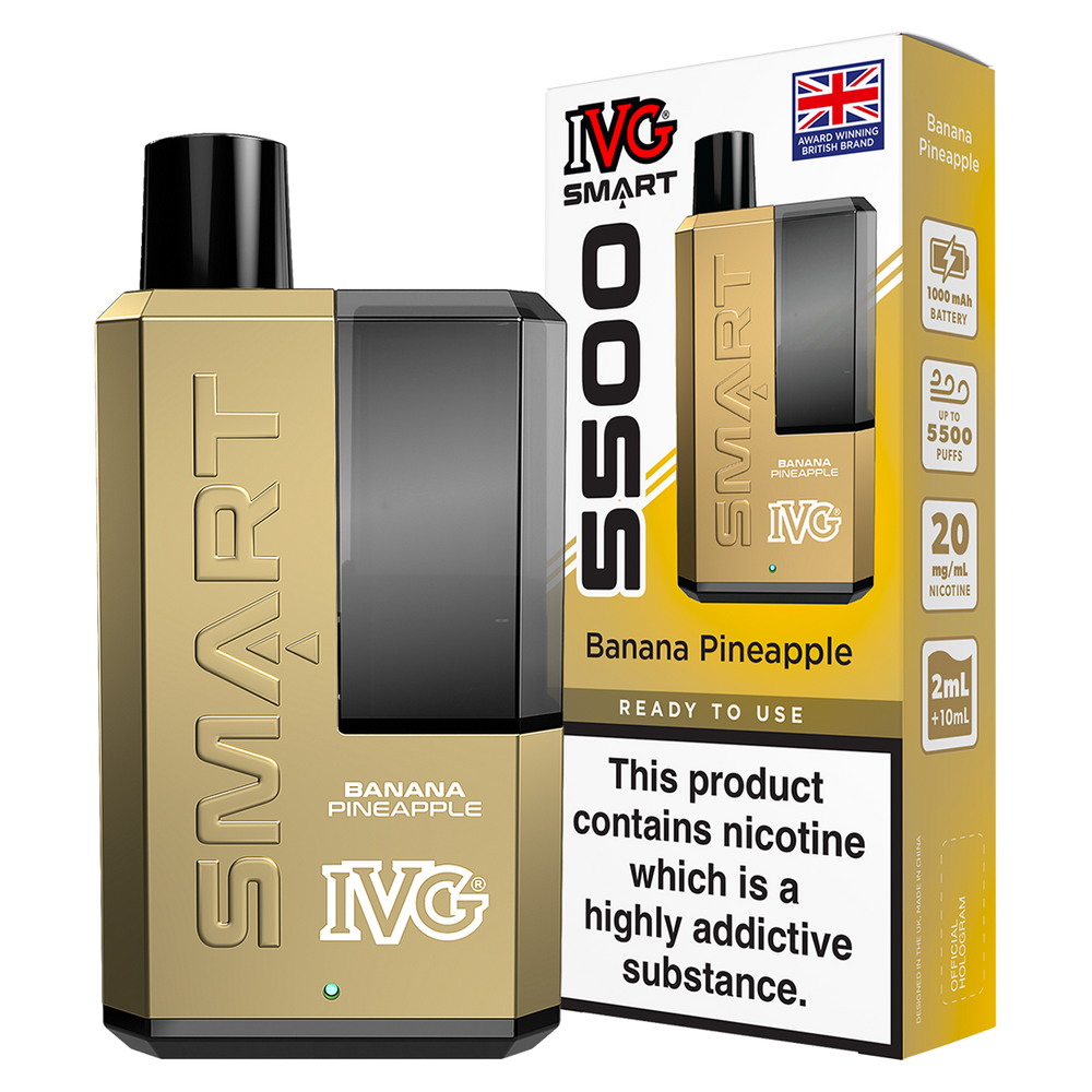 Banana Pineapple IVG Smart 5500 Big Puff Vape Kit