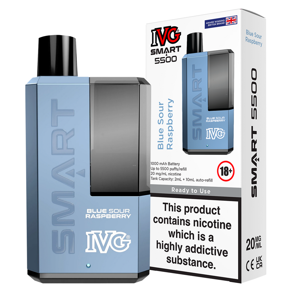 Blueberry Sour Raspberry IVG Smart 5500 Big Puff Vape Kit