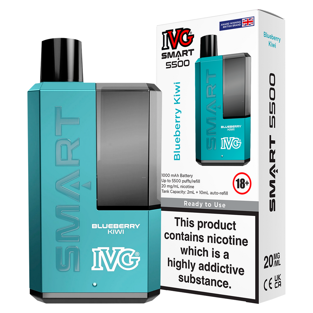 Blueberry Kiwi IVG Smart 5500 Big Puff Vape Kit