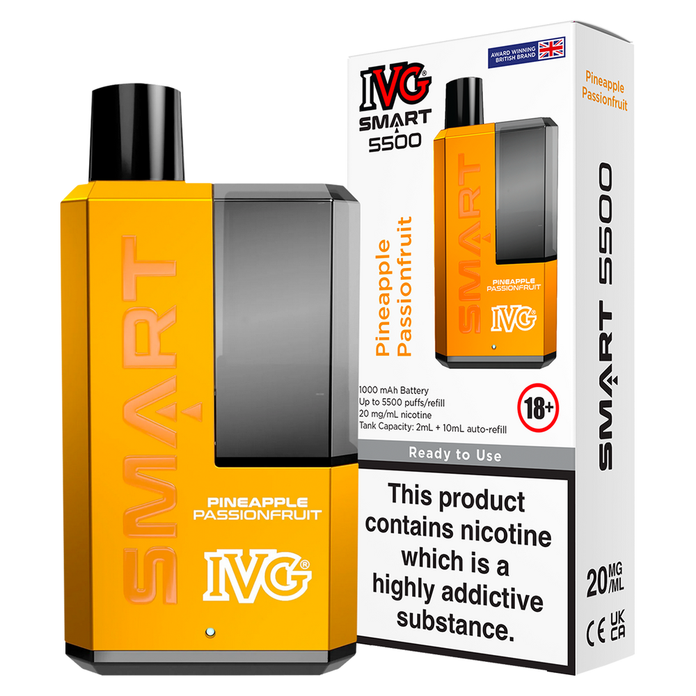 Pineapple Passionfruit IVG Smart 5500 Big Puff Vape Kit