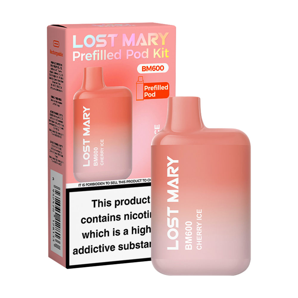 Lost Mary BM600 Prefilled Pod Kit Cherry Ice