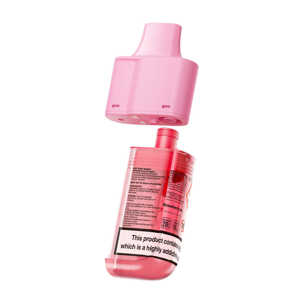 lost mary bm6000 refill pack strawberry ice