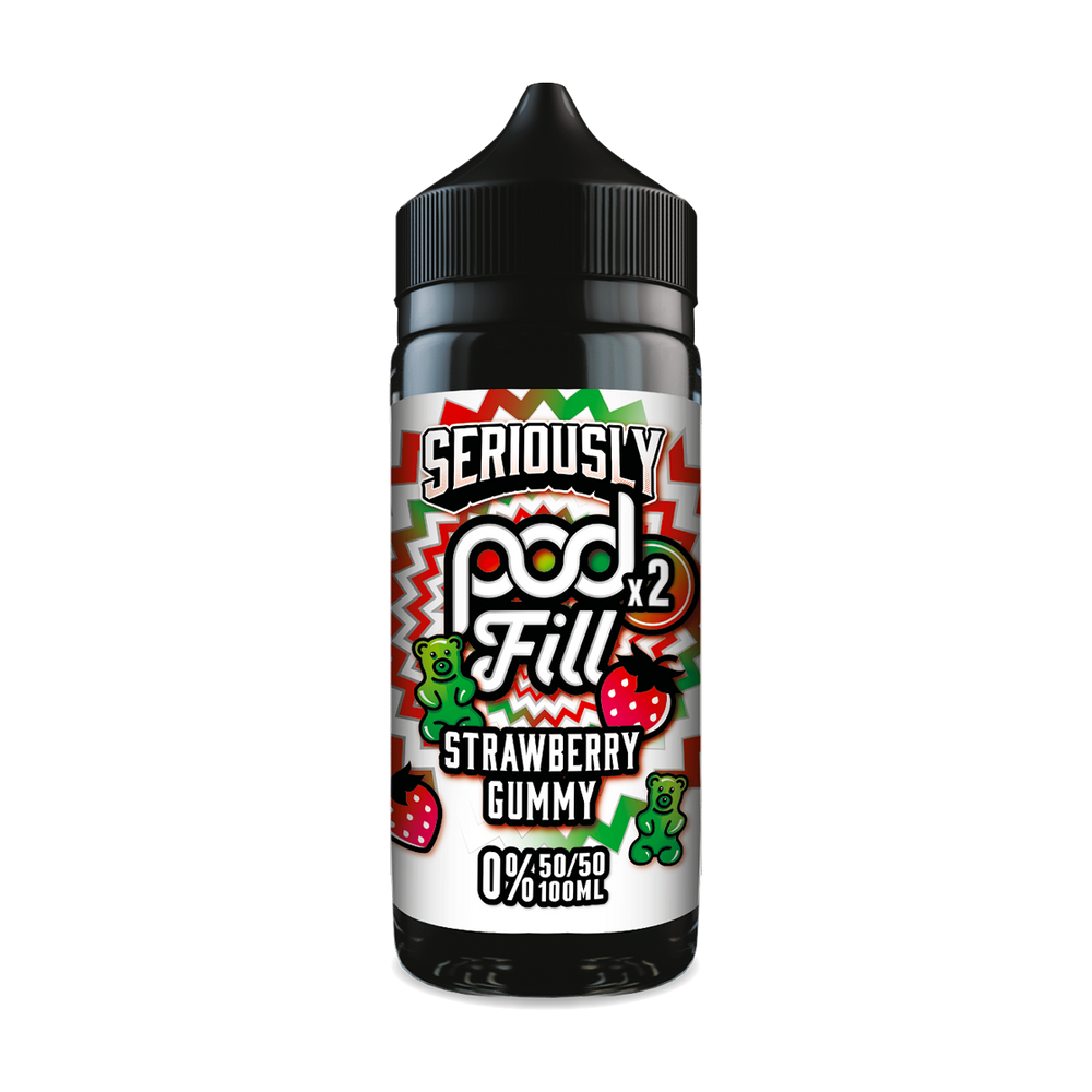 seriously pod fill 2 strawberry gummy 100ml