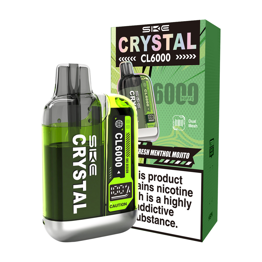 SKE Crystal CL6000 Big Puff Vape Fresh Menthol