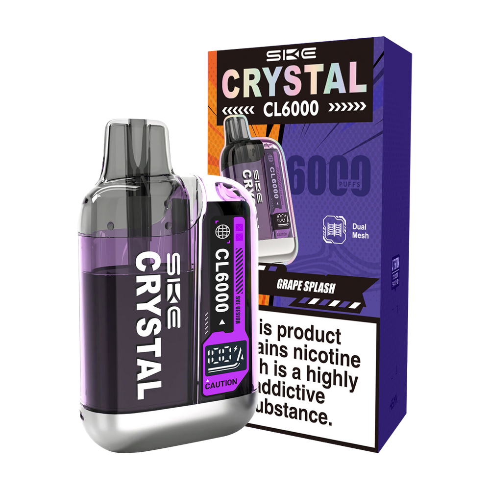 SKE Crystal CL6000 Big Puff Vape Grape Splash