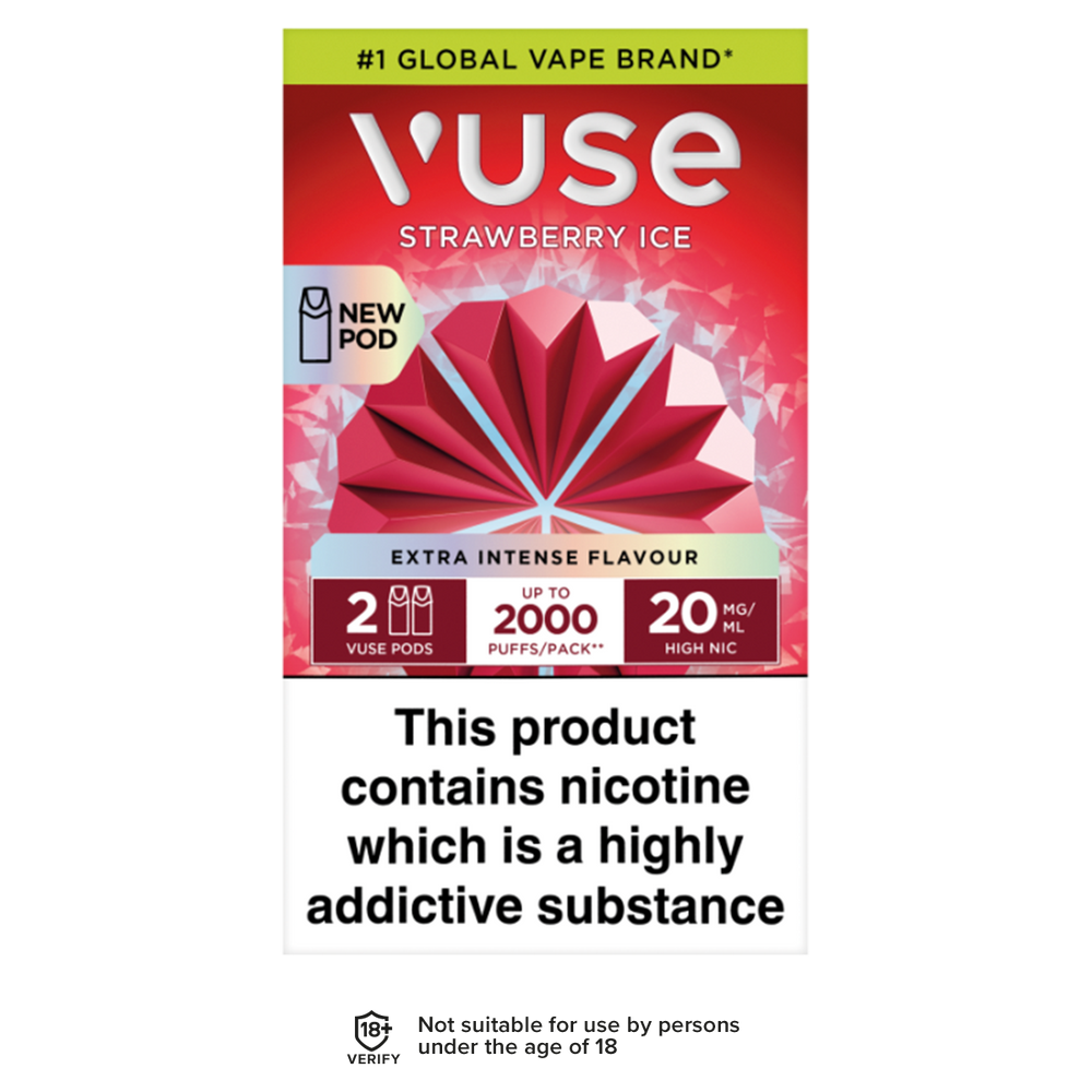 Strawberry Ice Vuse Pro Pods 20mg