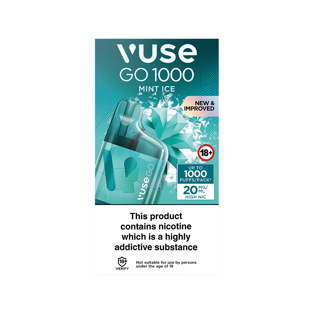 Mint Ice Vuse Go 1000 Box Disposable Vape