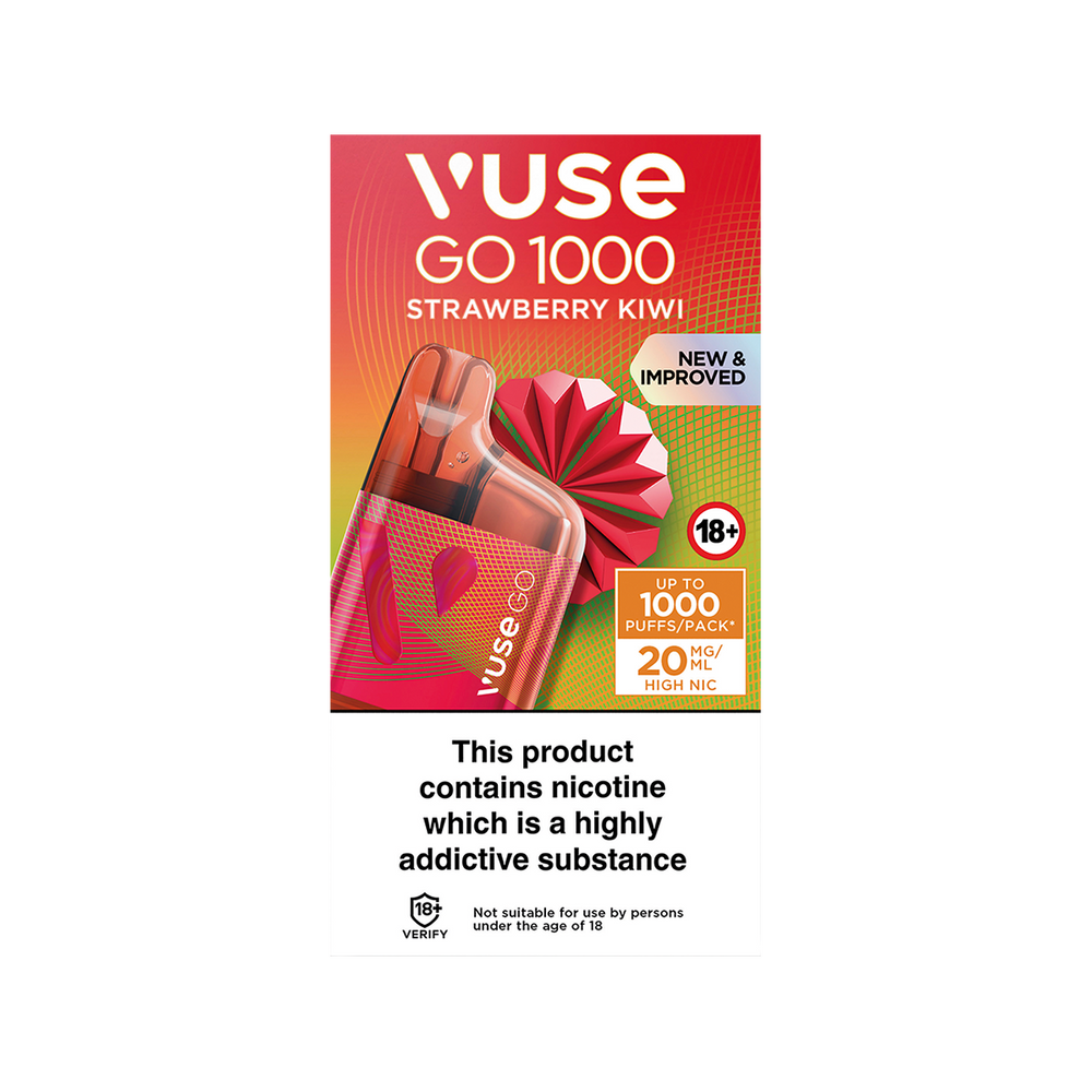 Strawberry Kiwi Vuse Go 1000 Box Disposable Vape